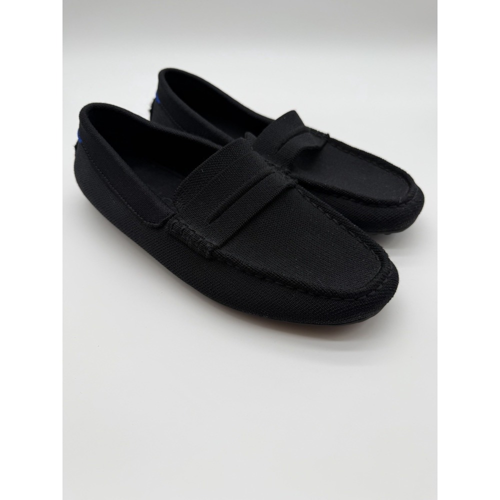 Rothy's Men's The Driving Loafer Knit Slip On Flat Shoes Mocs Black Size 8